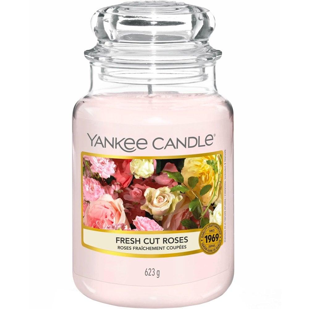 Yankee Candle 623g - Fresh Cut Roses - Housewarmer Duftkerze großes Glas